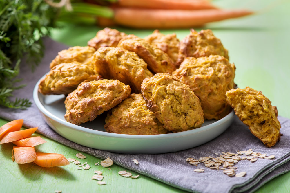 carrot and oat cookies